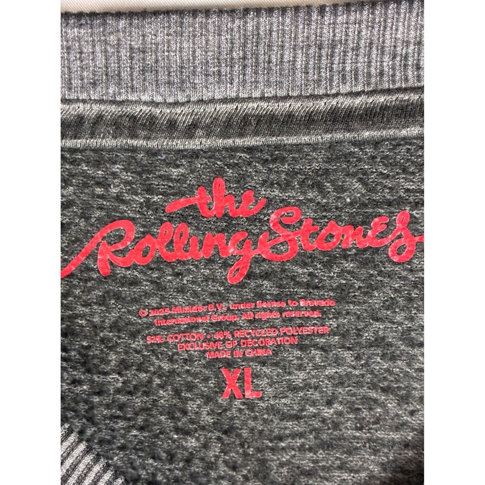 The Rolling Stones Sacramento Memorial Auditorium Graphic Sweatshirt Gray XL - Picture 2 of 4